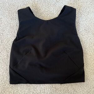 Lululemon Black Cropped Bra Top